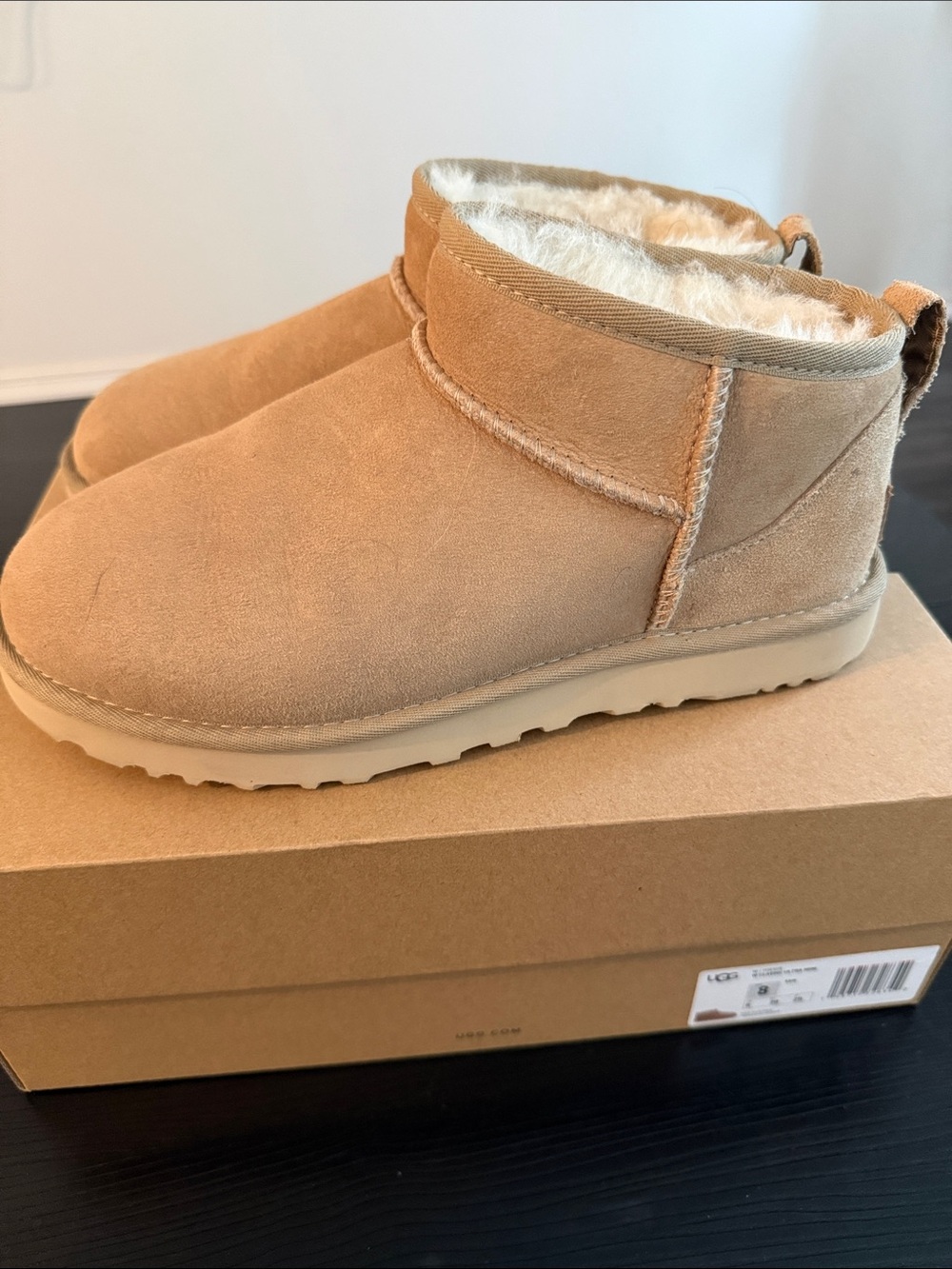 UGG Women's Classic Mini Suede Ankle Boots - Chestnut/Tan